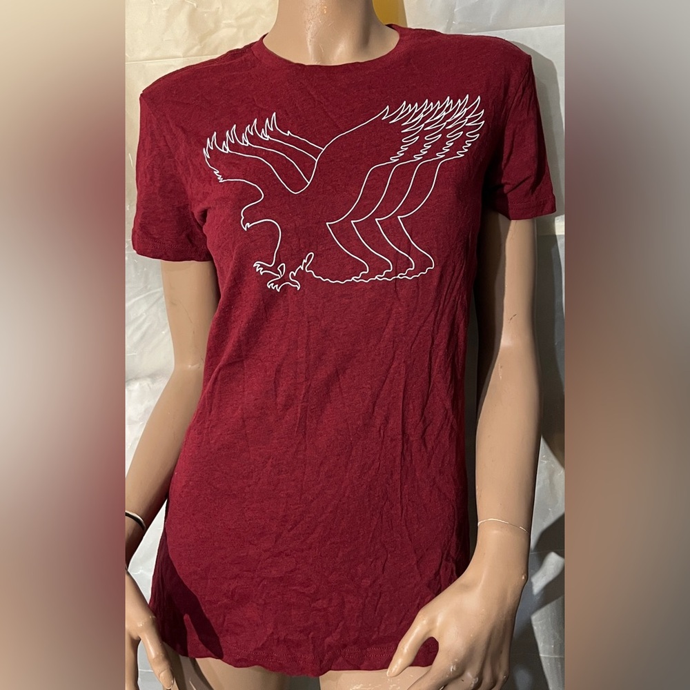 American Eagle Outfitters Women’s Maroon Short Sleeve Graphic Tee Size XS